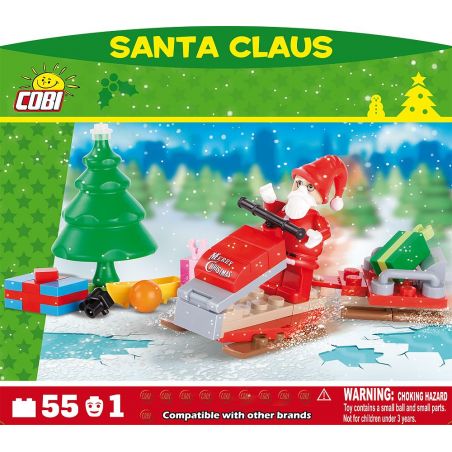 COBI 28018 non  ÔNG GIÀ NOEN bộ đồ chơi xếp lắp ráp ghép mô hình SANTA CLAUS 55 khối
