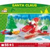 COBI 28018 non  ÔNG GIÀ NOEN bộ đồ chơi xếp lắp ráp ghép mô hình SANTA CLAUS 55 khối