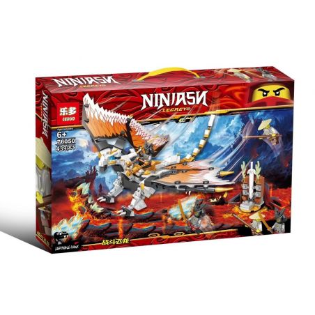 LEDUO 76050 non  PHANTOM NINJA CHIẾN ĐẤU RỒNG BAY bộ đồ chơi xếp lắp ráp ghép mô hình The  Ninjago Movie NINJASN LECACY Ninja Lốc Xoáy 439 khối