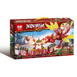 LEDUO 76033 non  RỒNG LỬA CỦA NINJA KAY bộ đồ chơi xếp lắp ráp ghép mô hình The  Ninjago Movie NINJASN LECACY Ninja Lốc Xoáy 346 khối