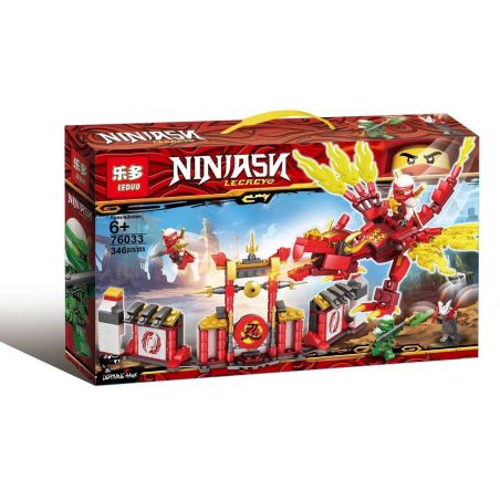 LEDUO 76033 non  RỒNG LỬA CỦA NINJA KAY bộ đồ chơi xếp lắp ráp ghép mô hình The  Ninjago Movie NINJASN LECACY Ninja Lốc Xoáy 346 khối