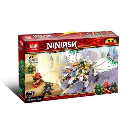 LEDUO 76023 non  NINJA RỒNG BỐN ĐẦU bộ đồ chơi xếp lắp ráp ghép mô hình The  Ninjago Movie NINJASN LECACY Ninja Lốc Xoáy 755 khối
