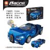 FORANGE FC1601 1601 non  BUGATTI CHIRON. bộ đồ chơi xếp lắp ráp ghép mô hình Racers RACING CLUB BUGATTI CHIRON Đua Tốc Độ 291 khối