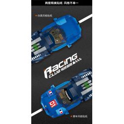 FORANGE FC1601 1601 non  BUGATTI CHIRON. bộ đồ chơi xếp lắp ráp ghép mô hình Racers RACING CLUB BUGATTI CHIRON Đua Tốc Độ 291 khối