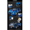 FORANGE FC1601 1601 non  BUGATTI CHIRON. bộ đồ chơi xếp lắp ráp ghép mô hình Racers RACING CLUB BUGATTI CHIRON Đua Tốc Độ 291 khối