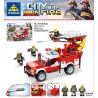 Kazi KY80530 80530 non  XE CỨU HỎA HỘ NHỎ bộ đồ chơi xếp lắp ráp ghép mô hình Fire Rescure CITY FIRE 265 khối