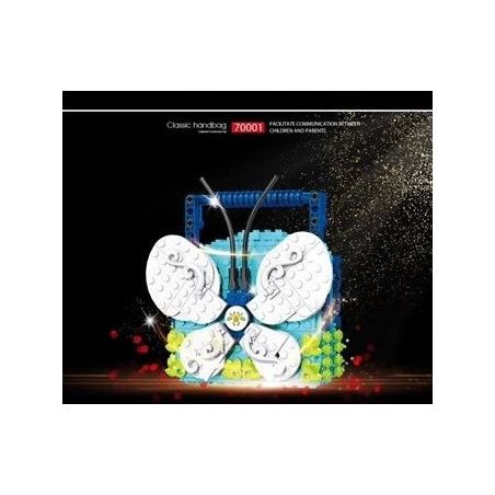 SHENZHEN RAEL ENTERTAINMENT 70001 SUPER 18K K116 non  6 TÚI XÁCH bộ đồ chơi xếp lắp ráp ghép mô hình Classic CLASSIC HANDBAG Cổ Điển 1985 khối