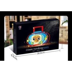 SHENZHEN RAEL ENTERTAINMENT 70001 SUPER 18K K116 non  6 TÚI XÁCH bộ đồ chơi xếp lắp ráp ghép mô hình Classic CLASSIC HANDBAG Cổ Điển 1985 khối