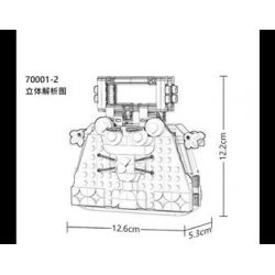 SHENZHEN RAEL ENTERTAINMENT 70001 SUPER 18K K116 non  6 TÚI XÁCH bộ đồ chơi xếp lắp ráp ghép mô hình Classic CLASSIC HANDBAG Cổ Điển 1985 khối