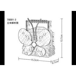 SHENZHEN RAEL ENTERTAINMENT 70001 SUPER 18K K116 non  6 TÚI XÁCH bộ đồ chơi xếp lắp ráp ghép mô hình Classic CLASSIC HANDBAG Cổ Điển 1985 khối