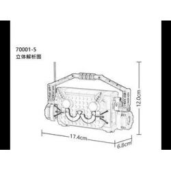 SHENZHEN RAEL ENTERTAINMENT 70001 SUPER 18K K116 non  6 TÚI XÁCH bộ đồ chơi xếp lắp ráp ghép mô hình Classic CLASSIC HANDBAG Cổ Điển 1985 khối