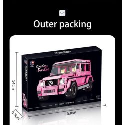 SHENZHEN RAEL ENTERTAINMENT 50011 non  KING GANGBAI G500. bộ đồ chơi xếp lắp ráp ghép mô hình Creator KING KONG BARBIE Sáng Tạo 710 khối