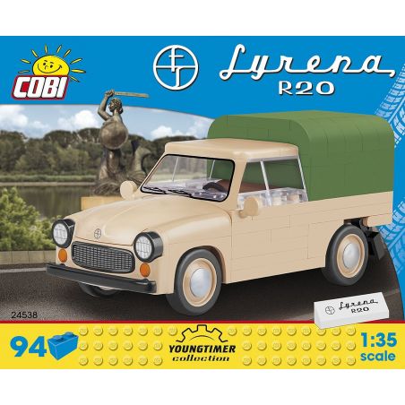 COBI 24538 non  CÒI BÁO ĐỘNG R20 tỷ lệ 1:35 bộ đồ chơi xếp lắp ráp ghép mô hình Creator SYRENA R20 Sáng Tạo 94 khối