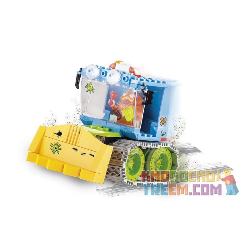 COBI 6259 non  MÁY ỦI BÁNH XÍCH bộ đồ chơi xếp lắp ráp ghép mô hình CRAWLER BULLDOZER 135 khối