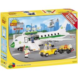 COBI BP-1984 1984 BP1984 non  PHI CƠ bộ đồ chơi xếp lắp ráp ghép mô hình City AIRPLANE Thành Phố 350 khối