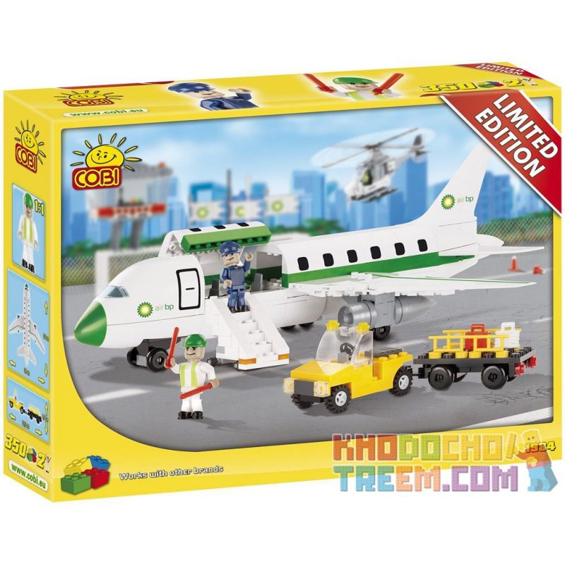 COBI BP-1984 1984 BP1984 non  PHI CƠ bộ đồ chơi xếp lắp ráp ghép mô hình City AIRPLANE Thành Phố 350 khối