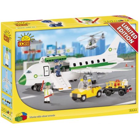 COBI BP-1984 1984 BP1984 non  PHI CƠ bộ đồ chơi xếp lắp ráp ghép mô hình City AIRPLANE Thành Phố 350 khối