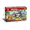 LEDUO 76022 non  PHANTOM NINJA CƠ KHÍ BẠCH HỔ bộ đồ chơi xếp lắp ráp ghép mô hình The  Ninjago Movie NINJASN TIGER LECACY Ninja Lốc Xoáy 803 khối