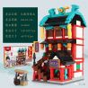 XINGBAO 01118 non  NHÀ HÀNG CHANGLEFANG bộ đồ chơi xếp lắp ráp ghép mô hình Mini Modular Đường Phố Thu Nhỏ 516 khối