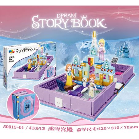 NOT  ANNA AND ELSA'S STORYBOOK ADVENTURES 43175 1995 20007-1 QIZHILE 50015-01 TANK 11640 xếp lắp ráp ghép mô hình CUỘC PHIÊU LƯU TRONG CUỐN TRUYỆN CỦA ANNA VÀ ELSA Disney Princess Công Chúa 133 khối