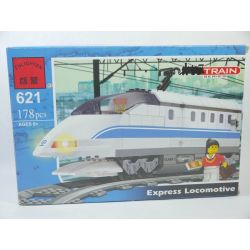 NOT  HIGH SPEED TRAIN 10158 Enlighten Qman 621 622 xếp lắp ráp ghép mô hình TÀU CAO TỐC ĐẦU MÁY XE LỬA ĐỘ World City Thành Phố Thế Giới 336 khối