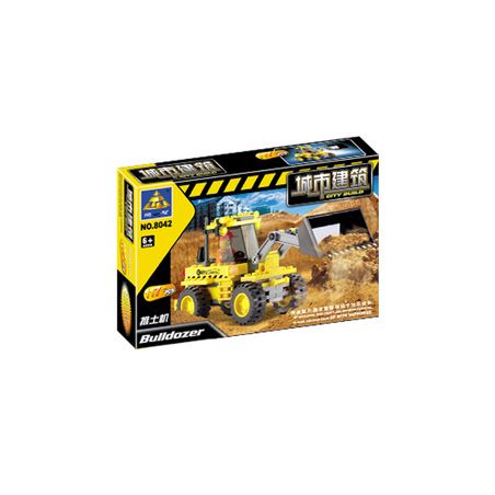 NOT  FRONT-END LOADER 7630 Bozhi 8042 xếp lắp ráp ghép mô hình ĐẦU MÁY XÚC LẬT TRÌNH TẢI GIAO DIỆN NGƯỜI DÙNG City Thành Phố 108 khối