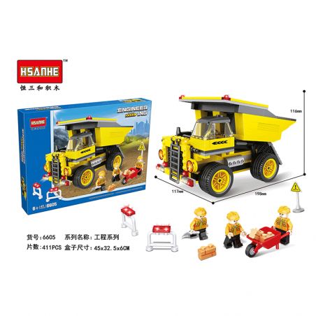 NOT  MINING TRUCK 4202 COGO 13723 HSANHE 6605 xếp lắp ráp ghép mô hình XE TẢI KHAI THÁC City Thành Phố 269 khối