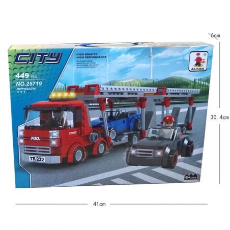 NOT  AUTO TRANSPORTER 60060 AUSINI 25719 HSANHE 6911 xếp lắp ráp ghép mô hình VẬN CHUYỂN Ô TÔ XE TỰ ĐỘNG City Thành Phố 350 khối