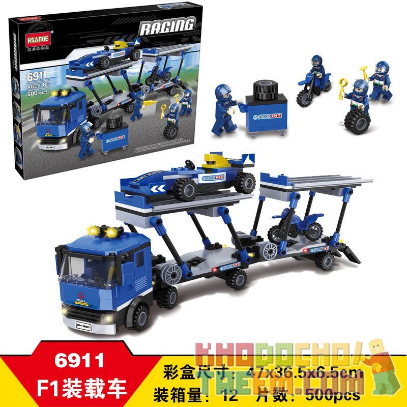 NOT  AUTO TRANSPORTER 60060 AUSINI 25719 HSANHE 6911 xếp lắp ráp ghép mô hình VẬN CHUYỂN Ô TÔ XE TỰ ĐỘNG City Thành Phố 350 khối