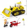 NOT  BULLDOZER 60074 HSANHE 6604 xếp lắp ráp ghép mô hình CHIẾC XE ỦI MÁY City Thành Phố 384 khối