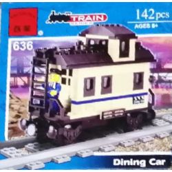 NOT  CABOOSE 10014 Enlighten 636 Qman 636 xếp lắp ráp ghép mô hình CABOOSE Ở TRÊN TÀU Trains Tàu Hỏa 170 khối