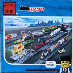 NOT  CABOOSE 10014 Enlighten 636 Qman 636 xếp lắp ráp ghép mô hình CABOOSE Ở TRÊN TÀU Trains Tàu Hỏa 170 khối