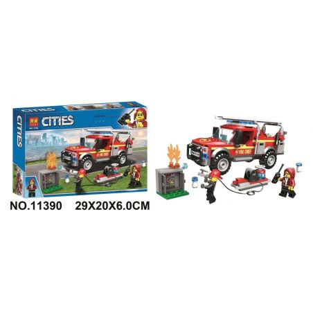 NOT  FIRE CHIEF RESPONSE TRUCK 60231 LARI 11390 xếp lắp ráp ghép mô hình XE TẢI ỨNG PHÓ CỨU HỎA City Thành Phố 201 khối