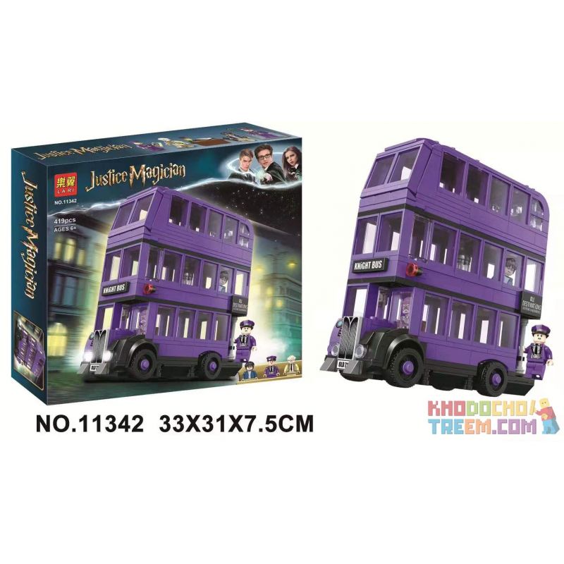NOT  THE KNIGHT BUS 75957 6073 LARI 11342 xếp lắp ráp ghép mô hình XE BUÝT HIỆP SĨ Harry Potter Chú Bé Phù Thủy 403 khối
