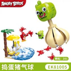 COGO 81005 non  LỪA HOẶC ĐIỀU TRỊ LỢN BÓNG bộ đồ chơi xếp lắp ráp ghép mô hình The Angry Birds Movie Những Chú Chim Điên 201 khối