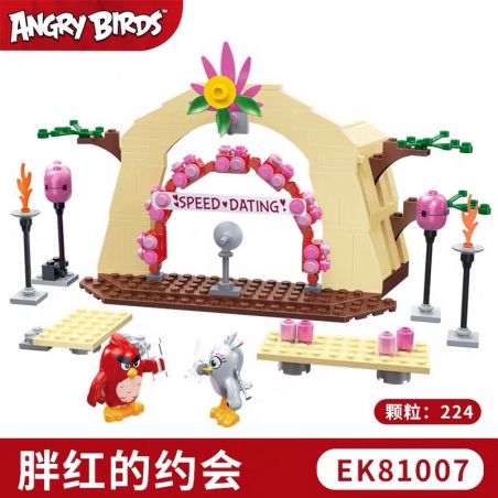 COGO 81007 non  NGÀY ĐỎ BÉO bộ đồ chơi xếp lắp ráp ghép mô hình The Angry Birds Movie Những Chú Chim Điên 224 khối