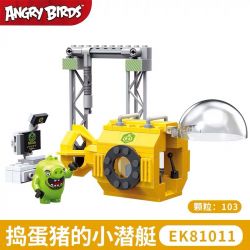 COGO 81011 non  LỪA HAY ĐỐI XỬ VỚI CHÚ HEO CON bộ đồ chơi xếp lắp ráp ghép mô hình The Angry Birds Movie Những Chú Chim Điên 103 khối