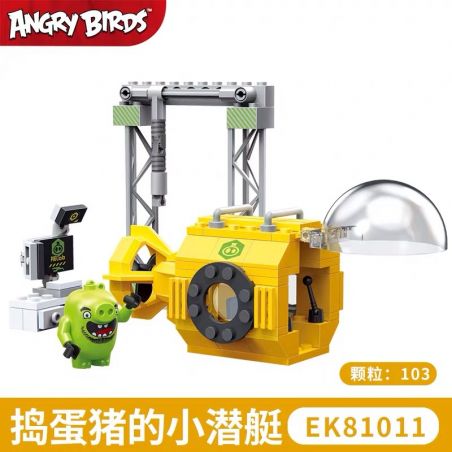 COGO 81011 non  LỪA HAY ĐỐI XỬ VỚI CHÚ HEO CON bộ đồ chơi xếp lắp ráp ghép mô hình The Angry Birds Movie Những Chú Chim Điên 103 khối