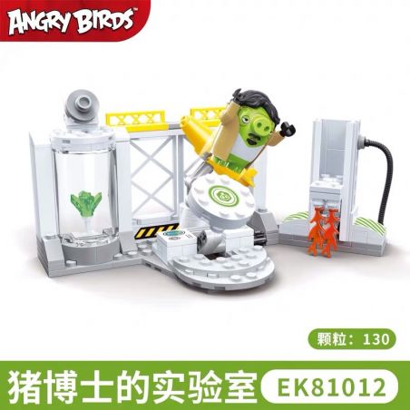 COGO 81012 non  PHÒNG THÍ NGHIỆM CỦA DR. bộ đồ chơi xếp lắp ráp ghép mô hình The Angry Birds Movie Những Chú Chim Điên 130 khối