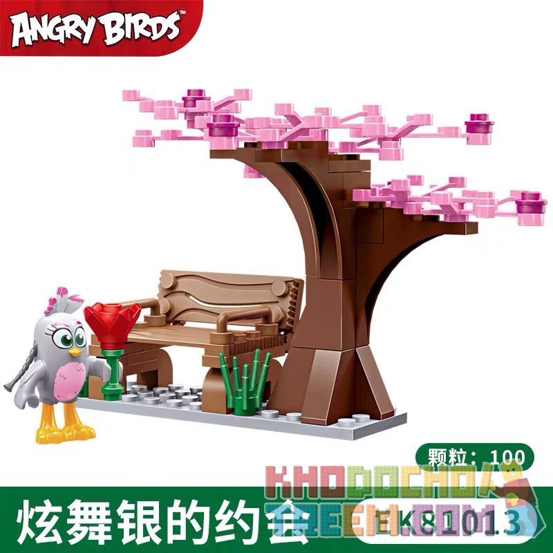 COGO 81013 non  HYUN NHẢY BẠC HẸN HÒ bộ đồ chơi xếp lắp ráp ghép mô hình The Angry Birds Movie Những Chú Chim Điên 55 khối