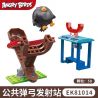 COGO 81014 non  TRẠM PHÓNG SÚNG CAO SU CÔNG CỘNG bộ đồ chơi xếp lắp ráp ghép mô hình The Angry Birds Movie Những Chú Chim Điên 58 khối
