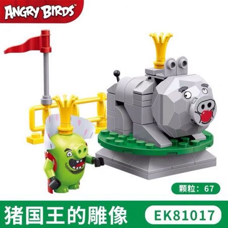 COGO 81017 non  TÁC PHẨM ĐIÊU KHẮC VUA LỢN bộ đồ chơi xếp lắp ráp ghép mô hình The Angry Birds Movie Những Chú Chim Điên 67 khối