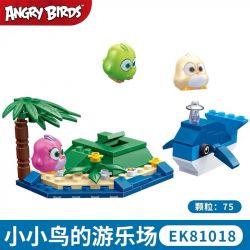 COGO 81018 non  SÂN CHƠI CỦA CHÚ CHIM NHỎ bộ đồ chơi xếp lắp ráp ghép mô hình The Angry Birds Movie Những Chú Chim Điên 75 khối