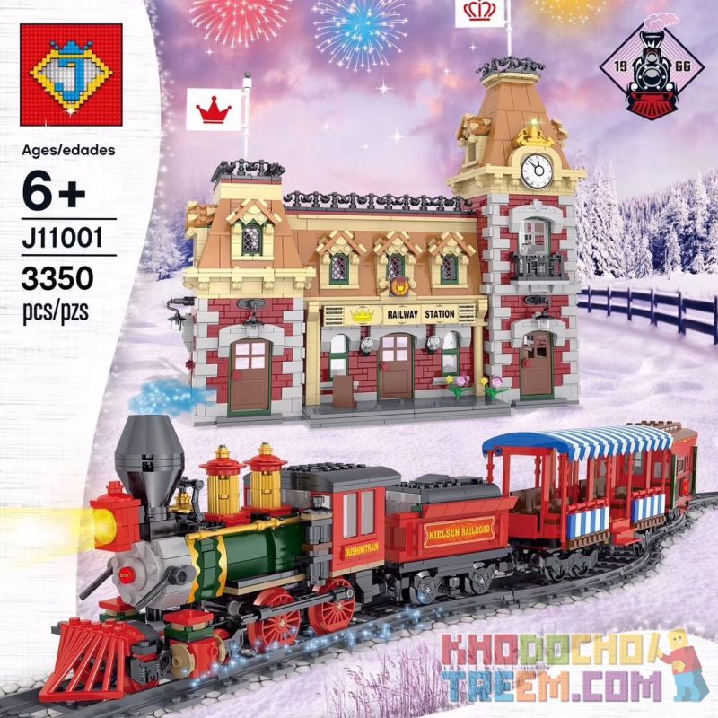 NOT  DISNEY TRAIN AND STATION 71044 HSANHE 31001 J BRAND J11001 11001 LARI 11442 xếp lắp ráp ghép mô hình GA VÀ XE LỬA DISNEY NHÀ TÀU HỎA Disney Princess Công Chúa 2925 khối