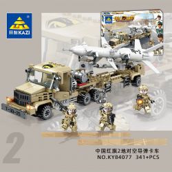 Kazi KY84077 84077 non  XE CHỞ TÊN LỬA ĐẤT ĐỐI KHÔNG HONGQI 2 CỦA TRUNG QUỐC bộ đồ chơi xếp lắp ráp ghép mô hình Military Power Sức Mạnh Quân Sự