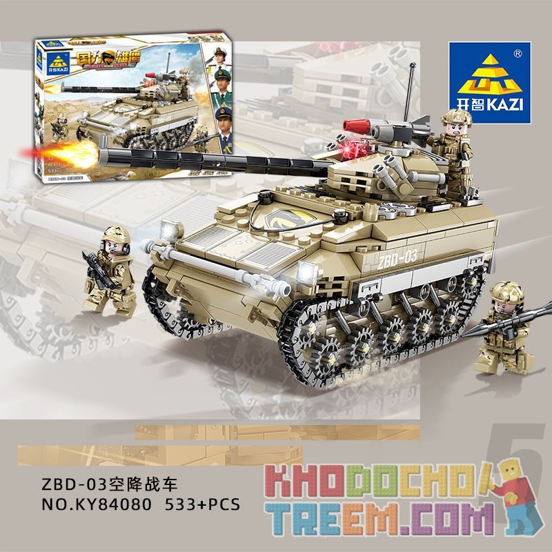 Kazi KY84080 84080 non  XE CHIẾN ĐẤU TRÊN KHÔNG ZBD-03 bộ đồ chơi xếp lắp ráp ghép mô hình Military Power Sức Mạnh Quân Sự 533 khối