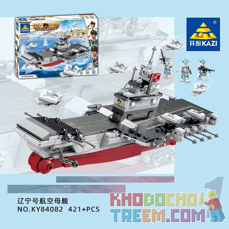 Kazi KY84082 84082 non  USS LIÊU NINH bộ đồ chơi xếp lắp ráp ghép mô hình Military Power Sức Mạnh Quân Sự 421 khối