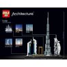 NOT  DUBAI 21052 20019 DILE 3131 xếp lắp ráp ghép mô hình DUBAI ĐƯỜNG CHÂN TRỜI Architecture Công Trình Kiến Trúc 740 khối