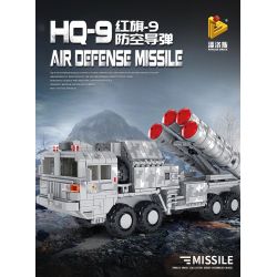 PanlosBrick 639004 Panlos Brick 639004 non  TÊN LỬA PHÒNG KHÔNG HONGQI-9 bộ đồ chơi xếp lắp ráp ghép mô hình Military Army HONGQI-9 AIR DEFENSE MISSILE Quân Sự Bộ Đội 1050 khối