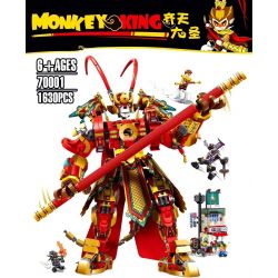 NOT  MONKEYKID KING WARRIOR MECH 80012 123 BRICKHEAD BUILDING BLOCKS 123-1 LARI 11545 LEBO 10752 SNAKE 32107 xếp lắp ráp ghép mô hình MONKEY KING WARRIOR MECH CHIẾN BINH VUA KHỈ Monkie Kid Tây Du Ký Tôn Ngộ Không 1629 khối